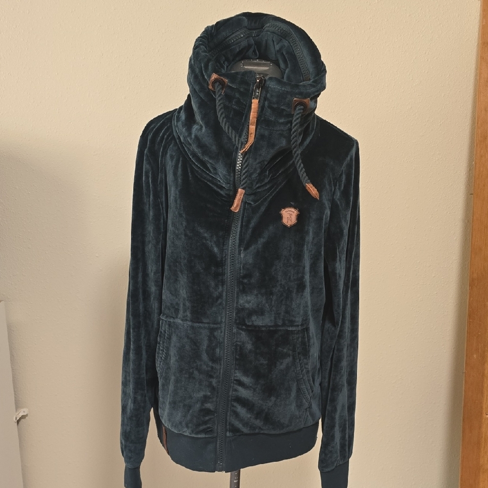 Women's Velvet Jacket in Dark Blue